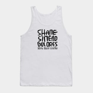 Shane MacGowan, Sinead O'Connor, Dolores, Irish Music Tank Top